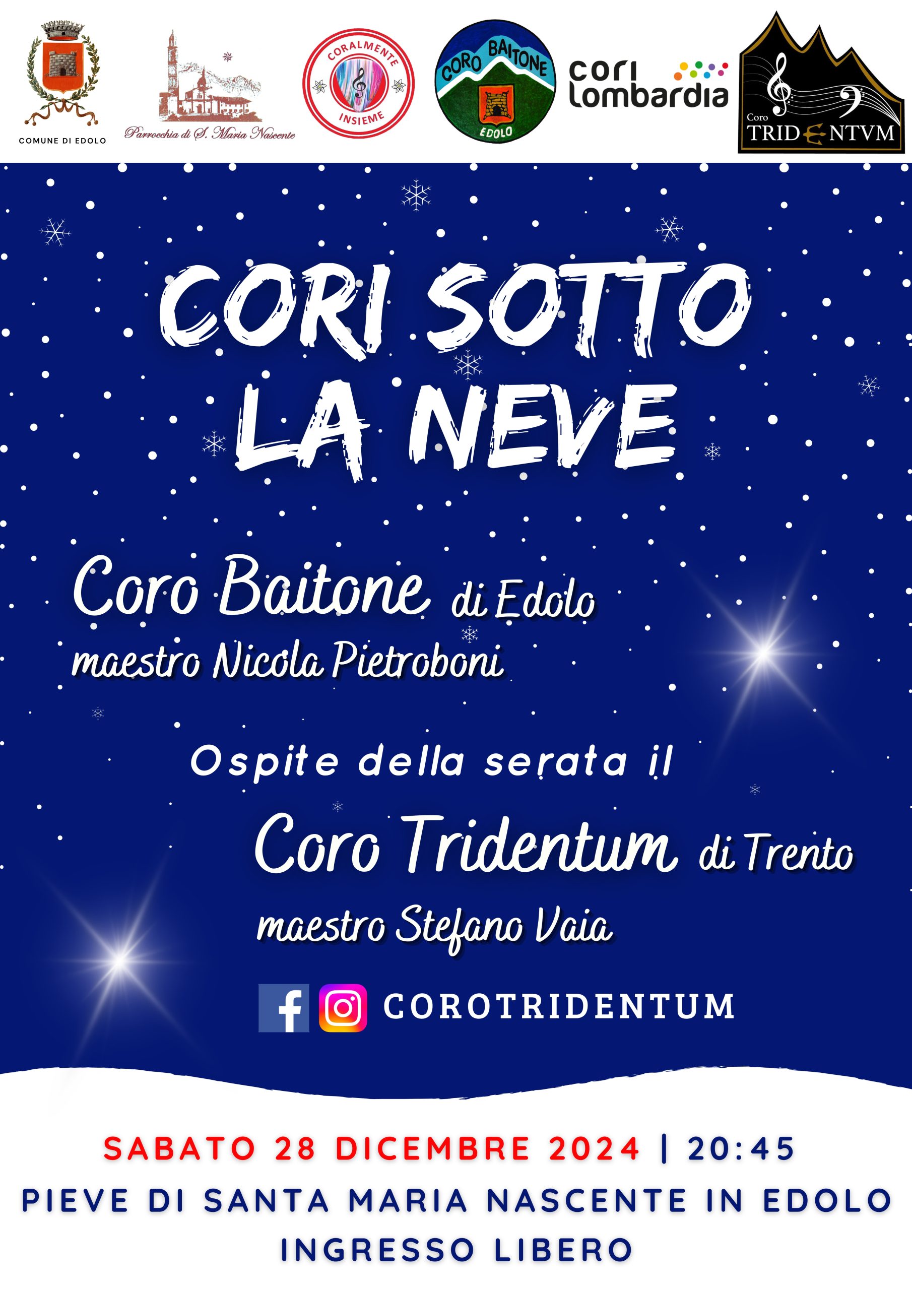 Cori sotto la neve 2024